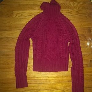Express hand knit cable sweater